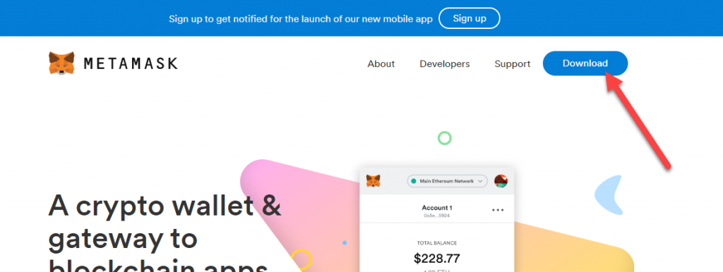 donwload metamask