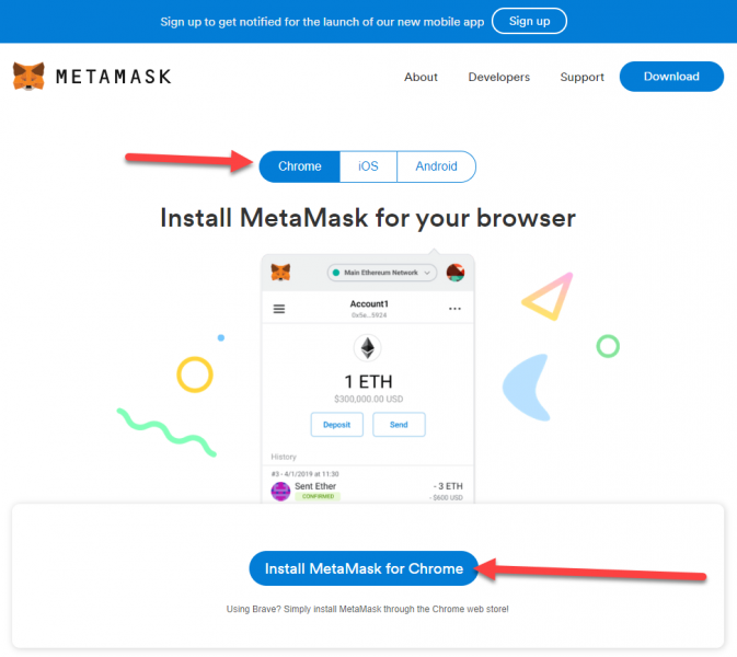 idex saying metamask is not installed